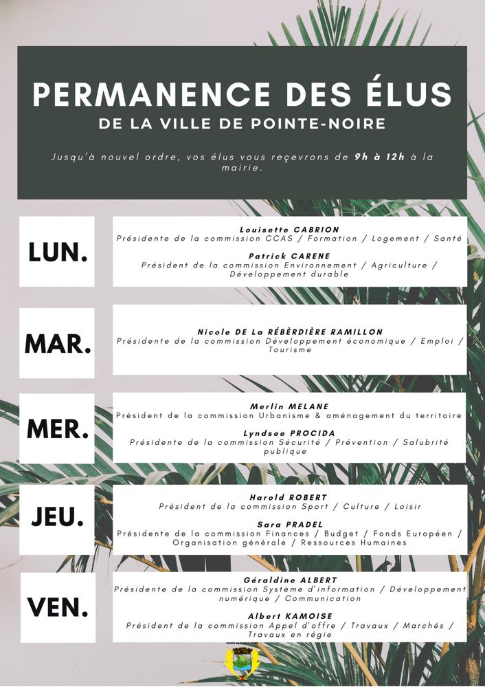 tableau des présences en semaine des élus